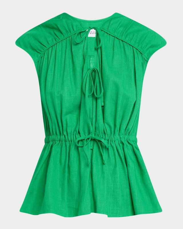 Caroline Tie-Front Top
